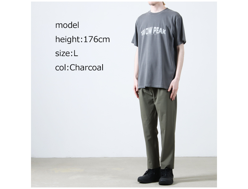 snow peak(Ρԡ) Recycled Cotton Dyed T-Shirt SP