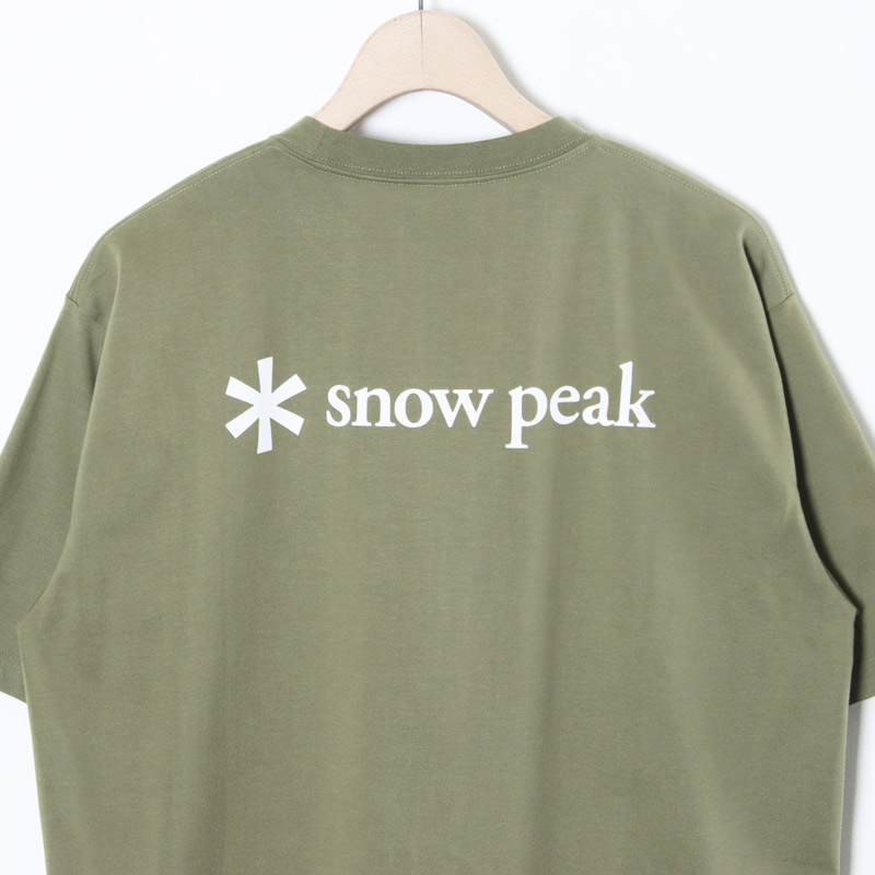 snow peak(���Ρ��ԡ���) New Standard Back Printed Logo T-Shirt