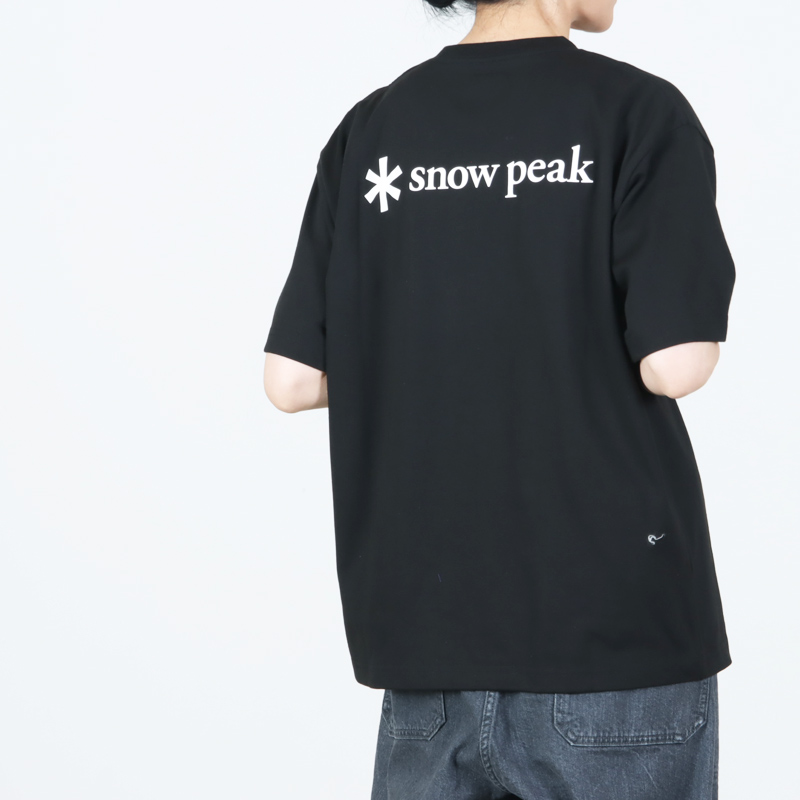 snow peak(���Ρ��ԡ���) New Standard Back Printed Logo T-Shirt