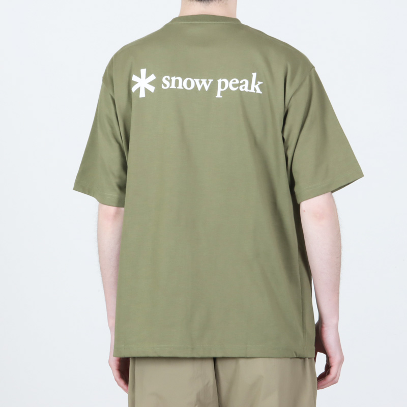 snow peak(���Ρ��ԡ���) New Standard Back Printed Logo T-Shirt