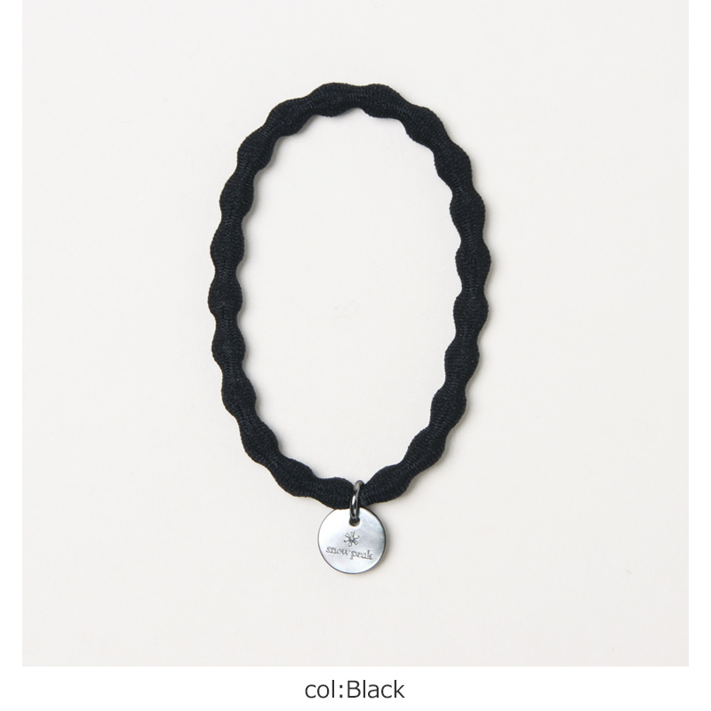 snow peak(Ρԡ) Logo-Charm Hair Tie