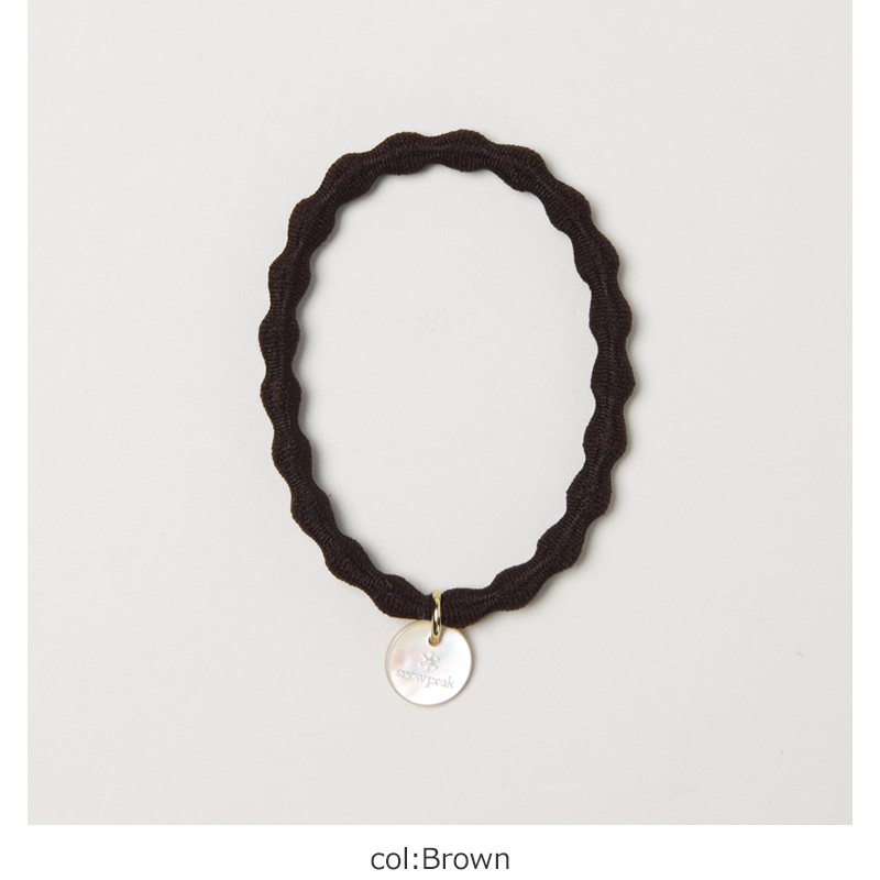 snow peak(Ρԡ) Logo-Charm Hair Tie