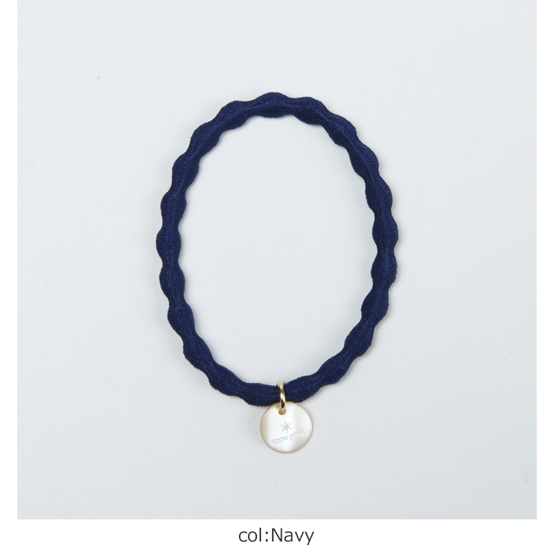 snow peak(Ρԡ) Logo-Charm Hair Tie