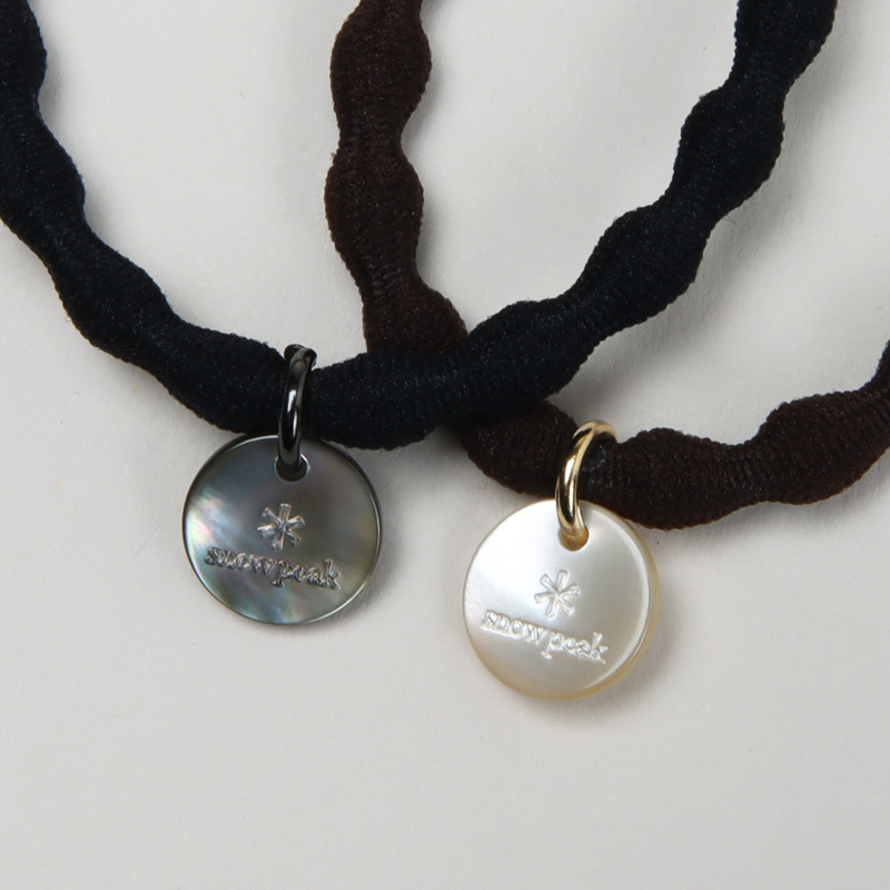 snow peak(Ρԡ) Logo-Charm Hair Tie