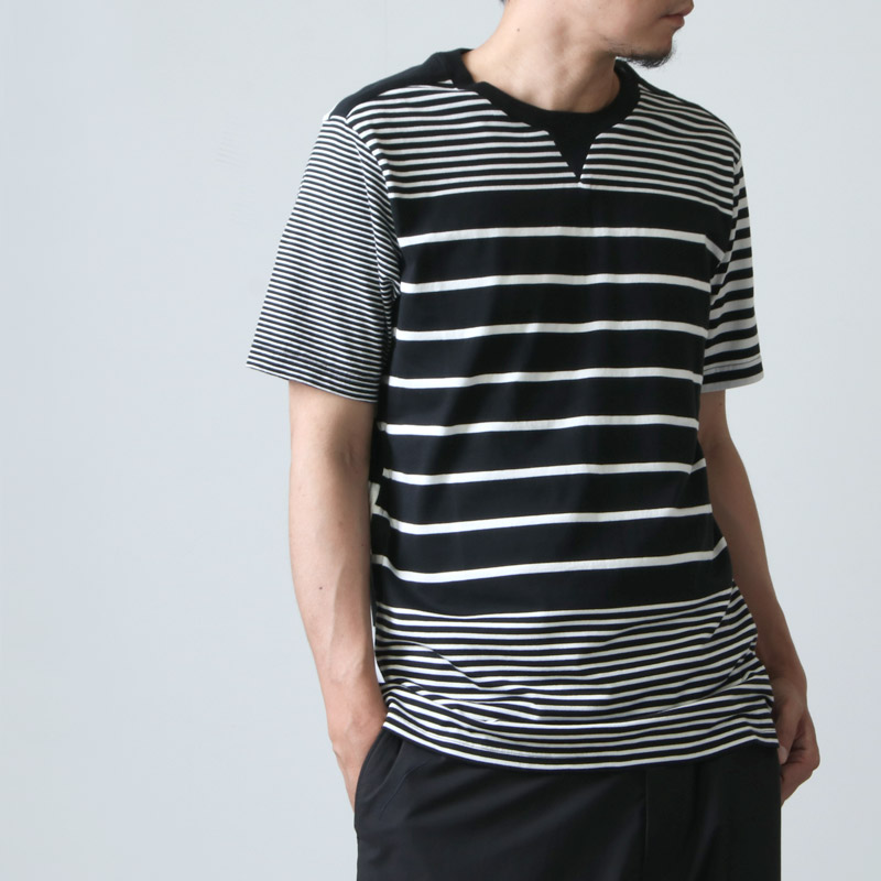 TAKAHIROMIYASHITATheSoloist. (タカヒロミヤシタザソロイスト) crew neck s/s tee border /  クルーネックショートスリーブT ボーダー