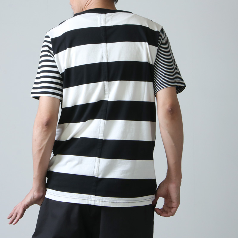 TAKAHIROMIYASHITATheSoloist. (タカヒロミヤシタザソロイスト) crew neck s/s tee border /  クルーネックショートスリーブT ボーダー