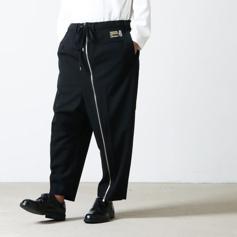 TAKAHIROMIYASHITATheSoloist. (タカヒロミヤシタザソロイスト) reverse cropped baggy zipper pant