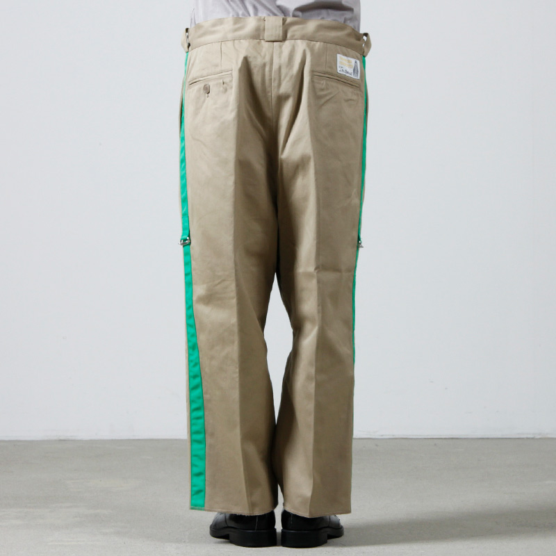 TAKAHIROMIYASHITATheSoloist.(ҥߥ䥷) side tape adjustable length 2 tucks work pant