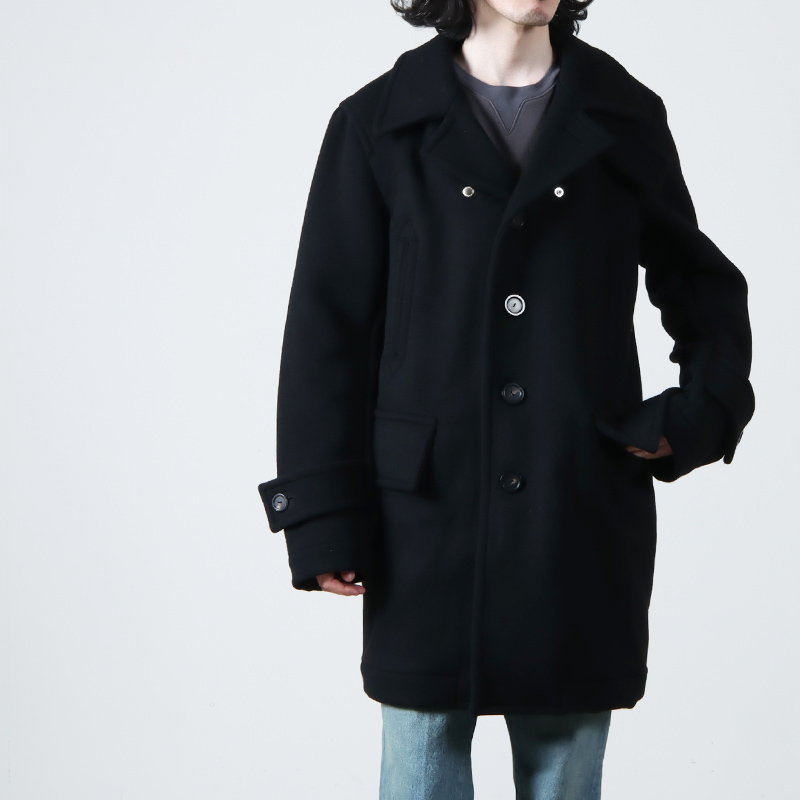 TAKAHIROMIYASHITATheSoloist.(ҥߥ䥷) right - left silhouette single breasted peacoat