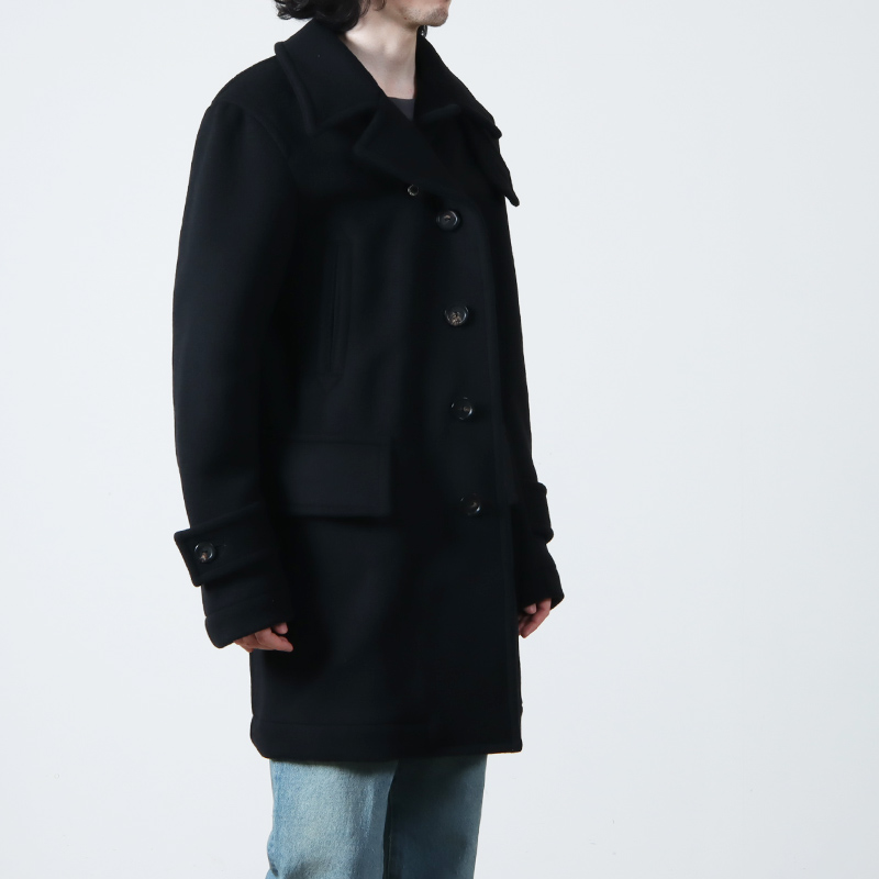 コート ピーコート Loose double P-coat「WOOLLYTEC ウーリーテック