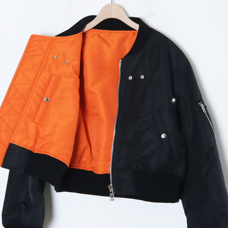 TAKAHIROMIYASHITATheSoloist. (タカヒロミヤシタザソロイスト) two-way cropped bomber jacket  / ツーウェイクロップドボンバージャケット