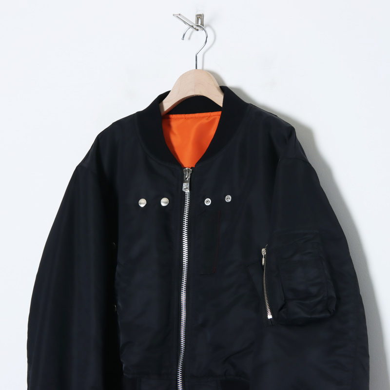 TAKAHIROMIYASHITATheSoloist. (タカヒロミヤシタザソロイスト) two-way cropped bomber jacket  / ツーウェイクロップドボンバージャケット
