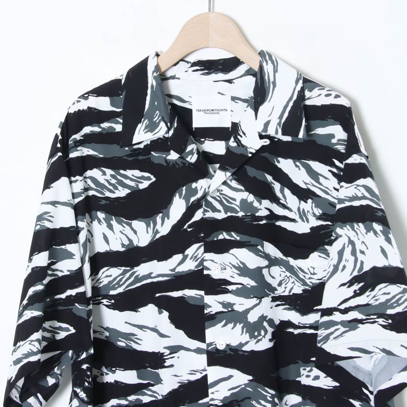 TAKAHIROMIYASHITATheSoloist.(ҥߥ䥷) hawaiian shirt.(tiger camouflage)
