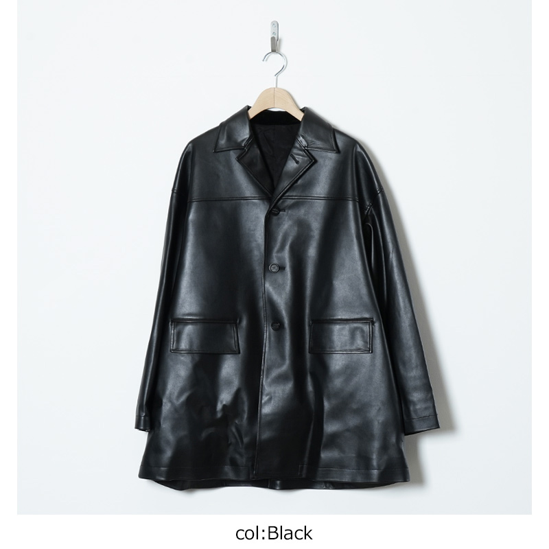 TAKAHIROMIYASHITATheSoloist.(ҥߥ䥷) faux leather sack coat.