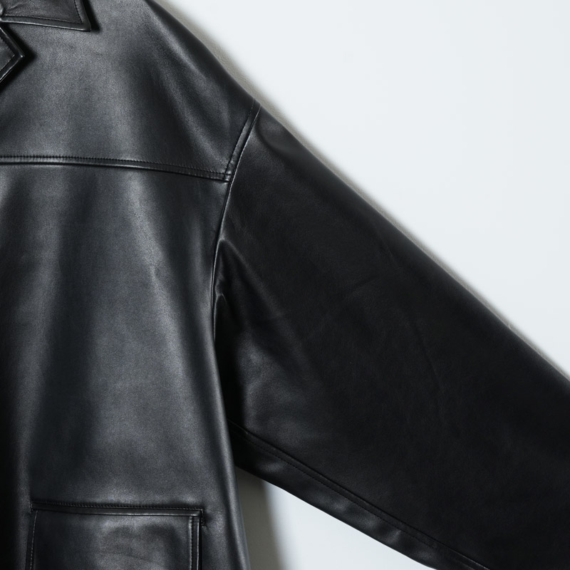 TAKAHIROMIYASHITATheSoloist.(ҥߥ䥷) faux leather sack coat.