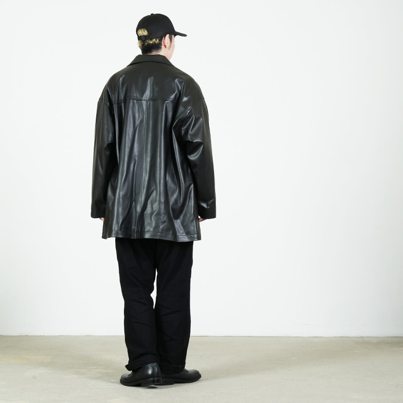 TAKAHIROMIYASHITATheSoloist.(ҥߥ䥷) faux leather sack coat.