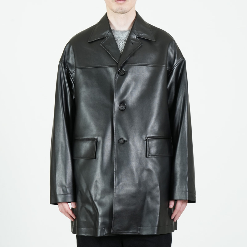 TAKAHIROMIYASHITATheSoloist.(ҥߥ䥷) faux leather sack coat.