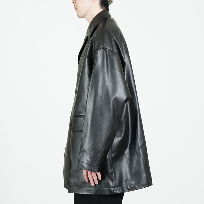 TAKAHIROMIYASHITATheSoloist.(ҥߥ䥷) faux leather sack coat.