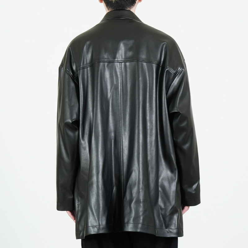 TAKAHIROMIYASHITATheSoloist.(ҥߥ䥷) faux leather sack coat.