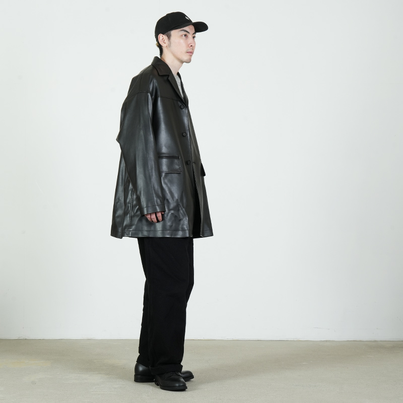 TAKAHIROMIYASHITATheSoloist.(ҥߥ䥷) faux leather sack coat.
