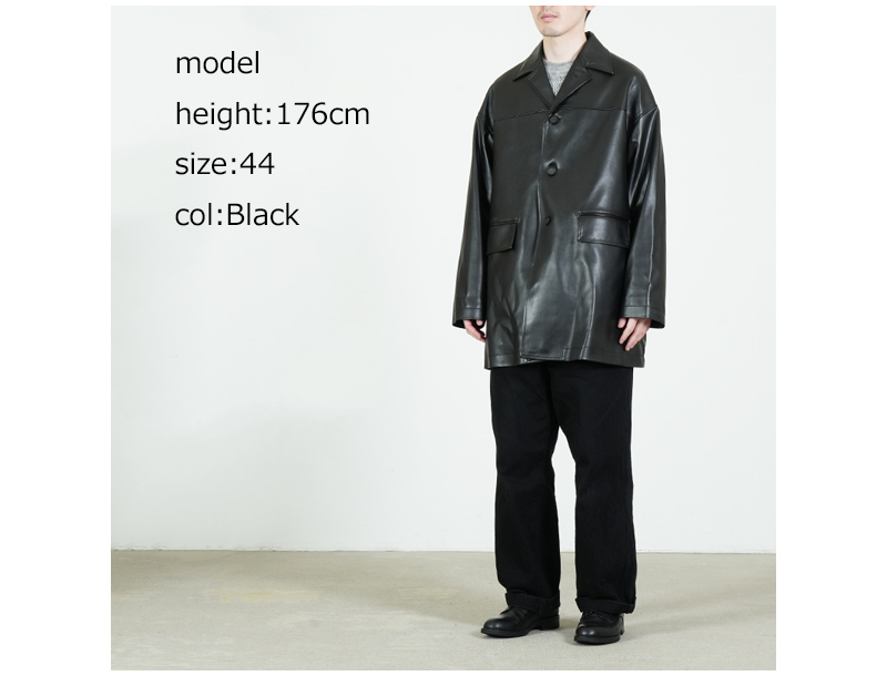 TAKAHIROMIYASHITATheSoloist.(ҥߥ䥷) faux leather sack coat.