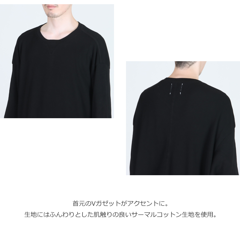 TAKAHIROMIYASHITATheSoloist.(ҥߥ䥷) oversized thermal crew l/s tee.