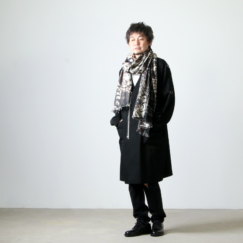 タカヒロミヤシタザソロイスト TAKAHIROMIYASHITA TheSoloIst  lace scarf. レースデザインスカーフ メンズ