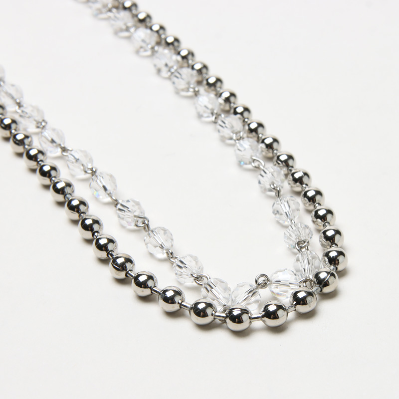 TAKAHIROMIYASHITATheSoloist.(ҥߥ䥷) single glass beads with ball chain neck lace