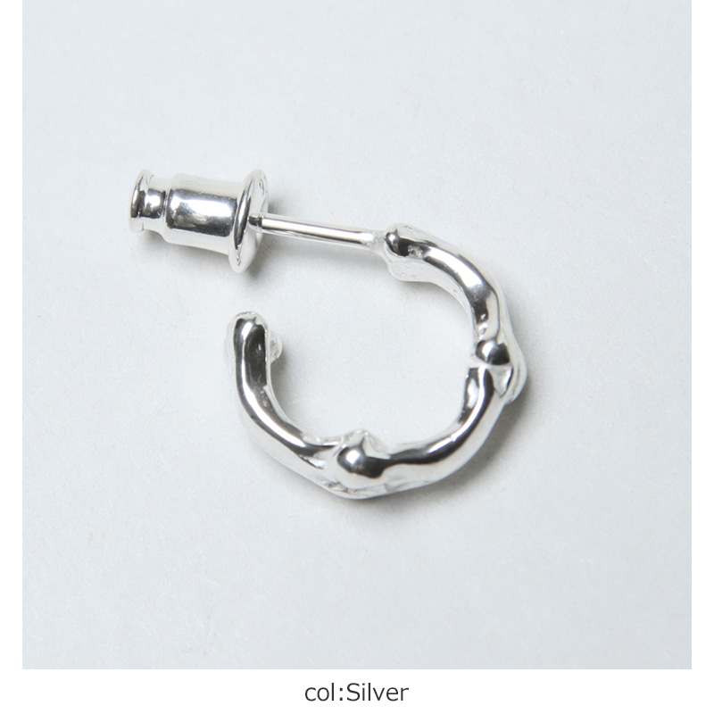 TAKAHIROMIYASHITATheSoloist.(ҥߥ䥷) bone shaped earrings.-S- 9mm