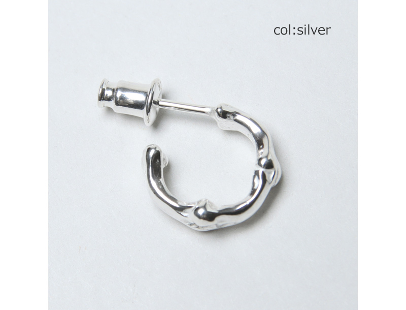 TAKAHIROMIYASHITATheSoloist.(ҥߥ䥷) bone shaped earrings.-S- 9mm