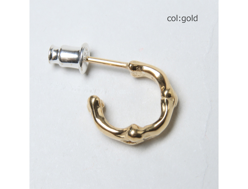 TAKAHIROMIYASHITATheSoloist.(ҥߥ䥷) bone shaped earrings.-S- 9mm