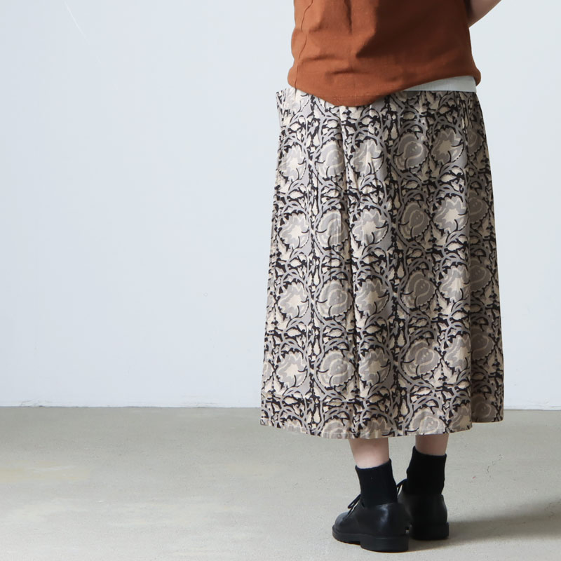 South2 West8(ġȥ) Army String Skirt - Batik Pt. / Botanical