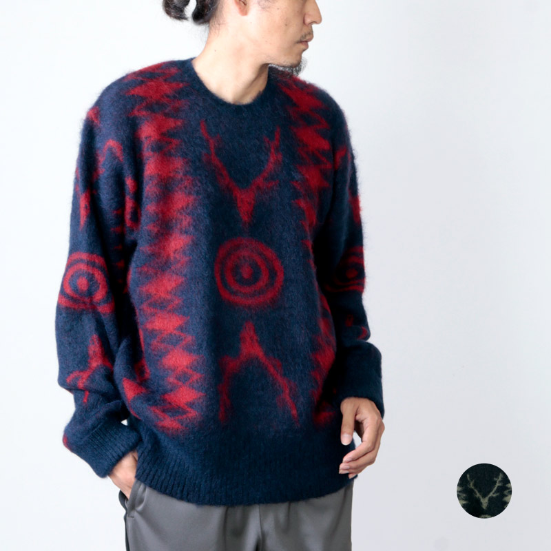 South2 West8 (ġȥ) Loose Fit Sweater - Mohair / S2W8 Native Pattern / 롼եåȥ إ