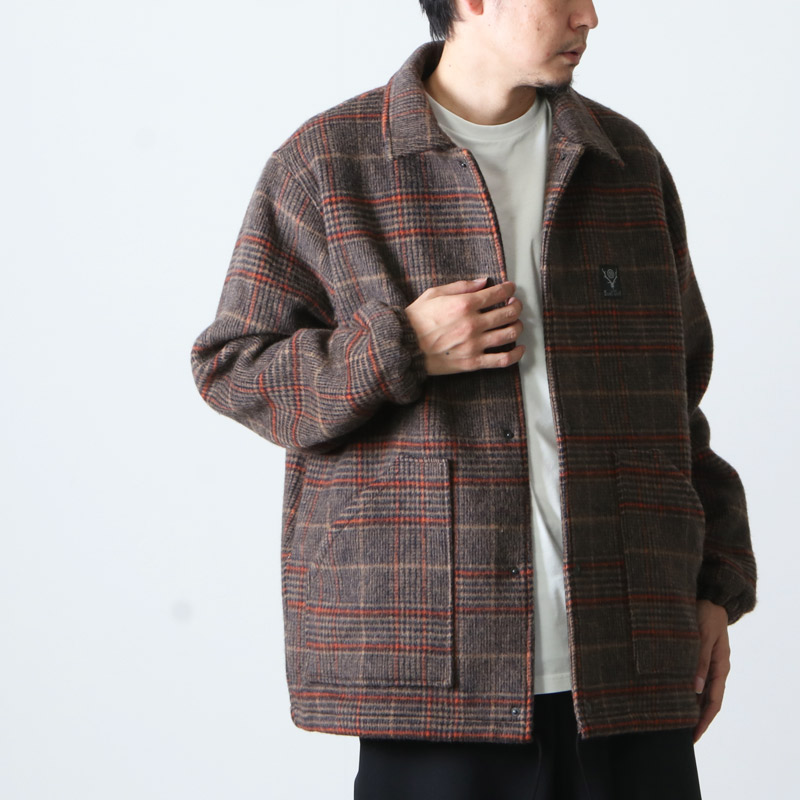 South2 West8(ġȥ) Coach Jacket - Double Cloth Plaid