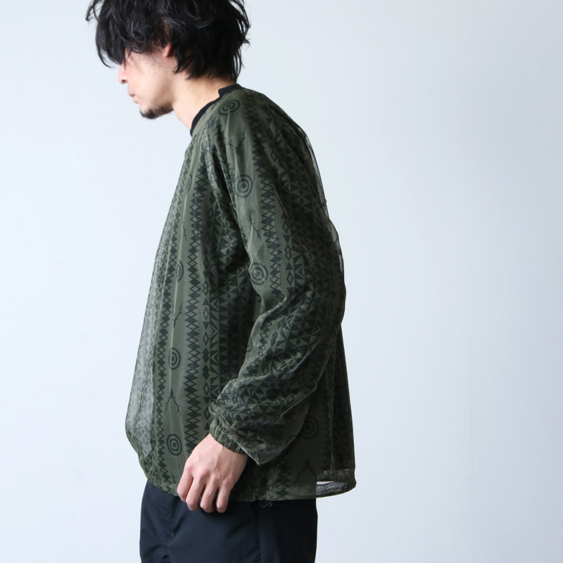 サウスツーウェストエイトメッシュシャツBush Crew Neck Shirt-