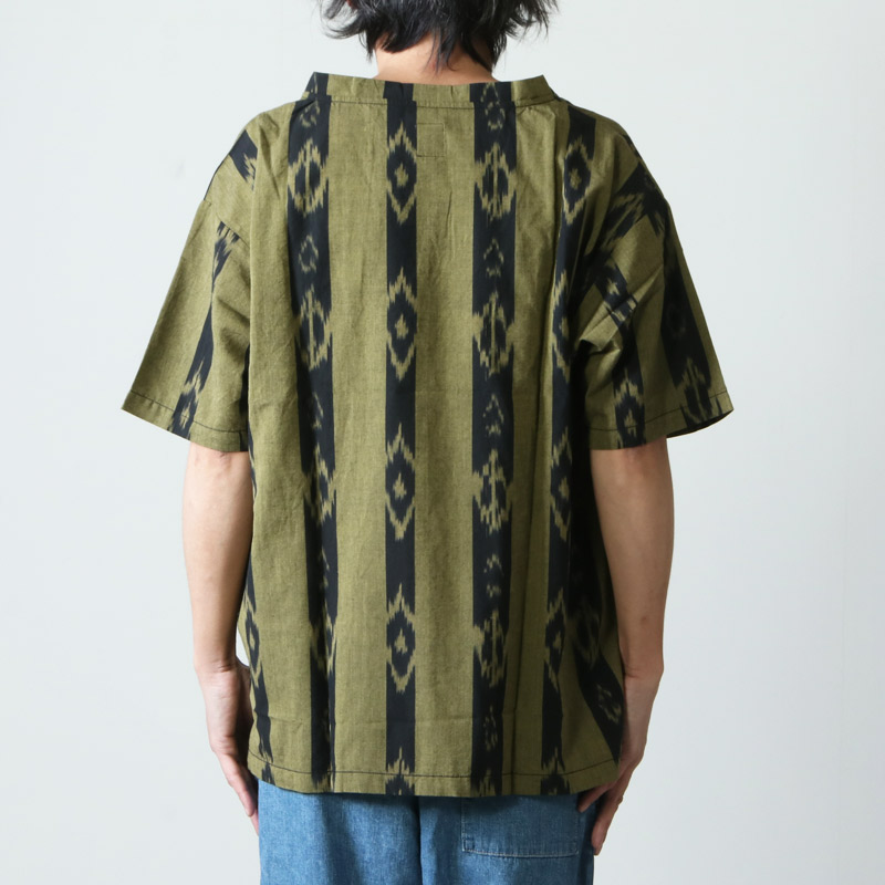 South2 West8 (サウスツーウエストエイト) S/S V Neck Shirt - Ikat 