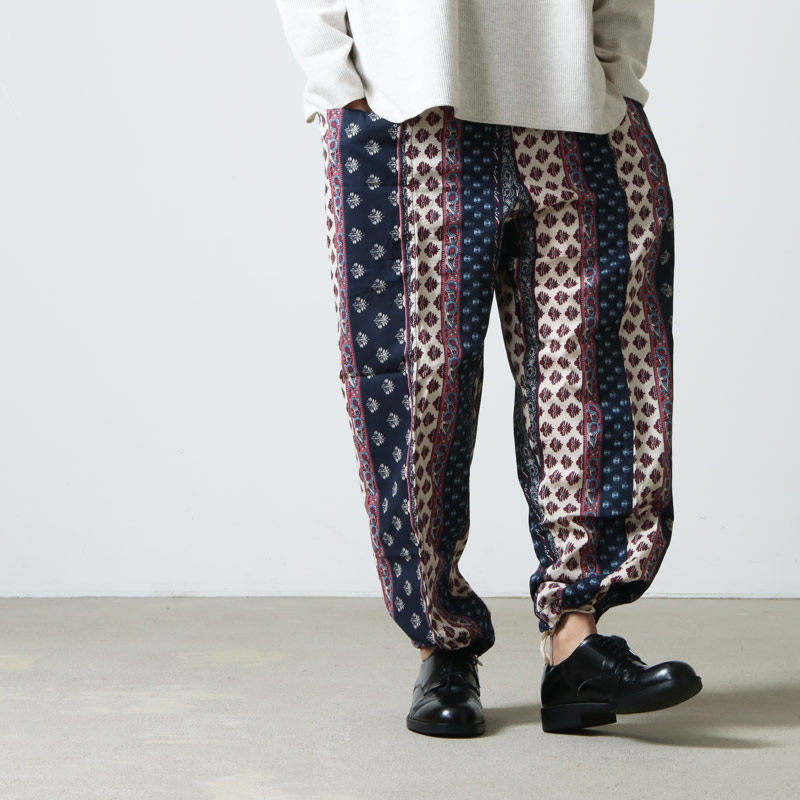 South2 West8 (サウスツーウエストエイト) Army String Pant - Multi Stripe Botanical Pt /  アーミーストリングパンツ