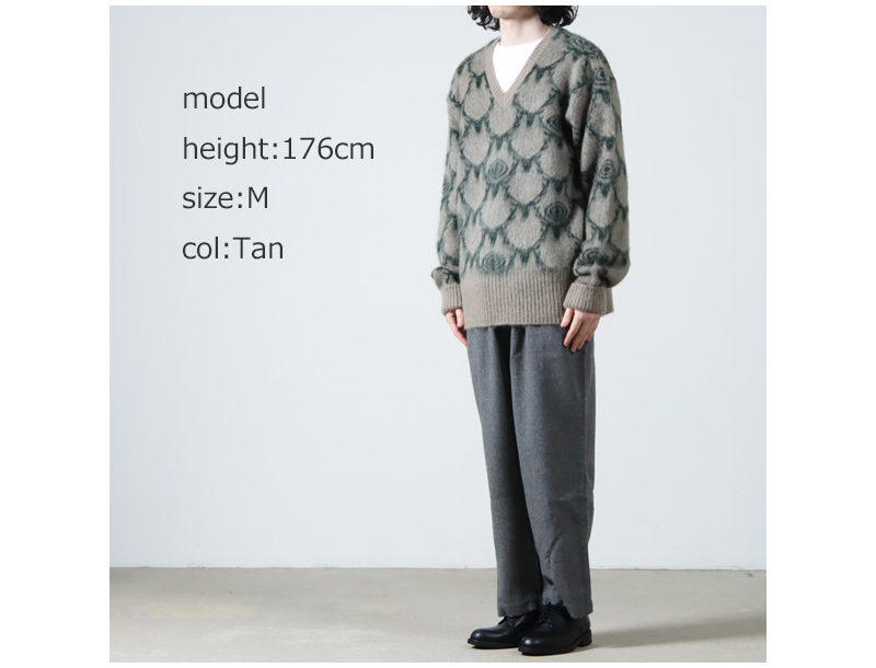 South2 West8 (サウスツーウエストエイト) Loose Fit V Neck Sweater ...