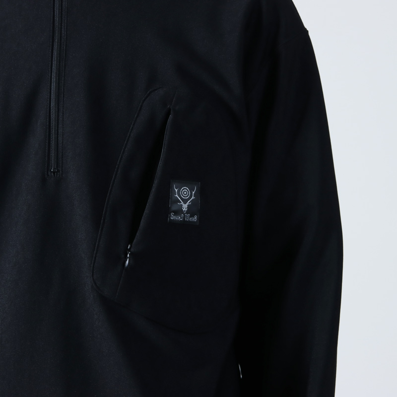 South2 West8(ġȥ) Zipped Pullover Scouting Shirt - N/PE/PU Tricot Jersey