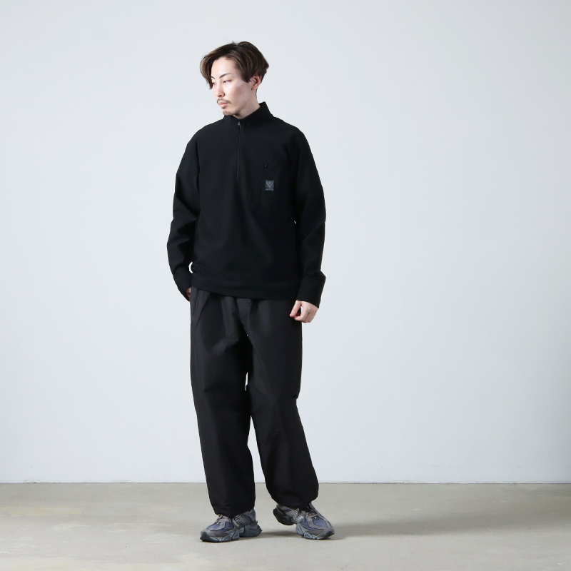 South2 West8(ġȥ) Zipped Pullover Scouting Shirt - N/PE/PU Tricot Jersey