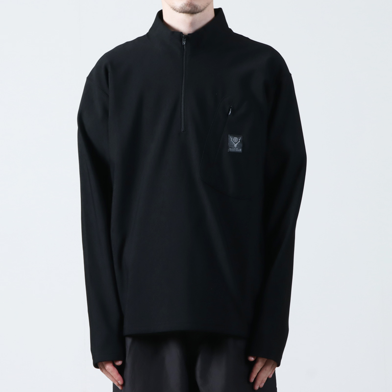 South2 West8(ġȥ) Zipped Pullover Scouting Shirt - N/PE/PU Tricot Jersey