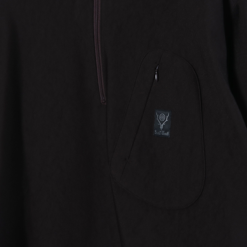 South2 West8(ġȥ) Zipped Pullover Scouting Shirt - N/PE/PU Tricot Jersey