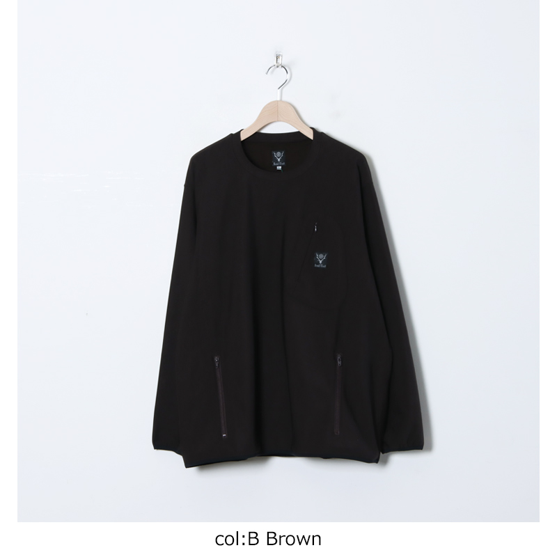 South2 West8(ġȥ) Crew Neck Scouting Shirt - N/PE/PU Tricot Jersey