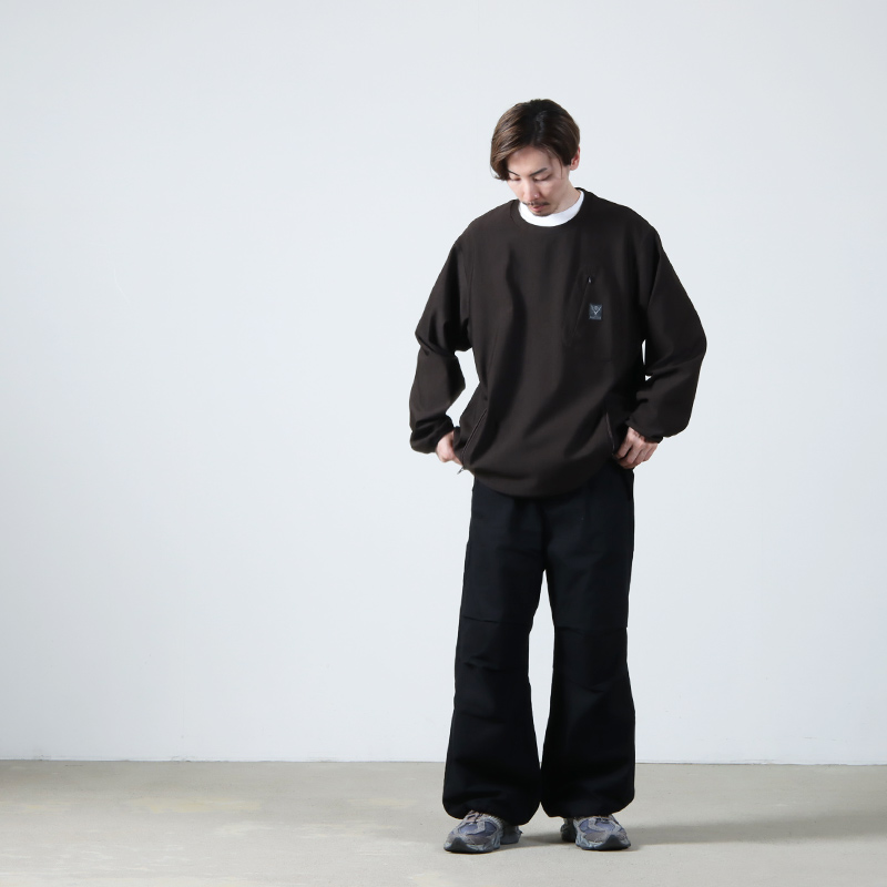 South2 West8(ġȥ) Crew Neck Scouting Shirt - N/PE/PU Tricot Jersey