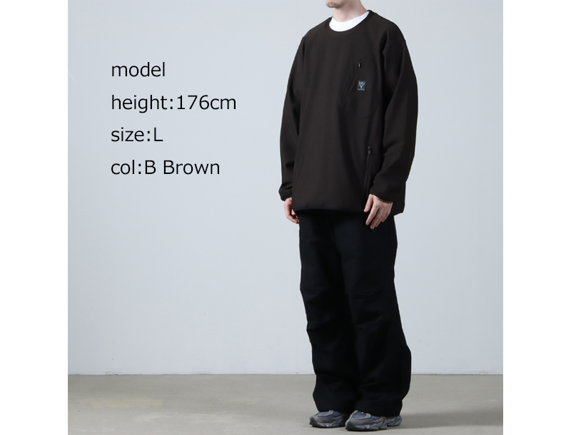 South2 West8(ġȥ) Crew Neck Scouting Shirt - N/PE/PU Tricot Jersey