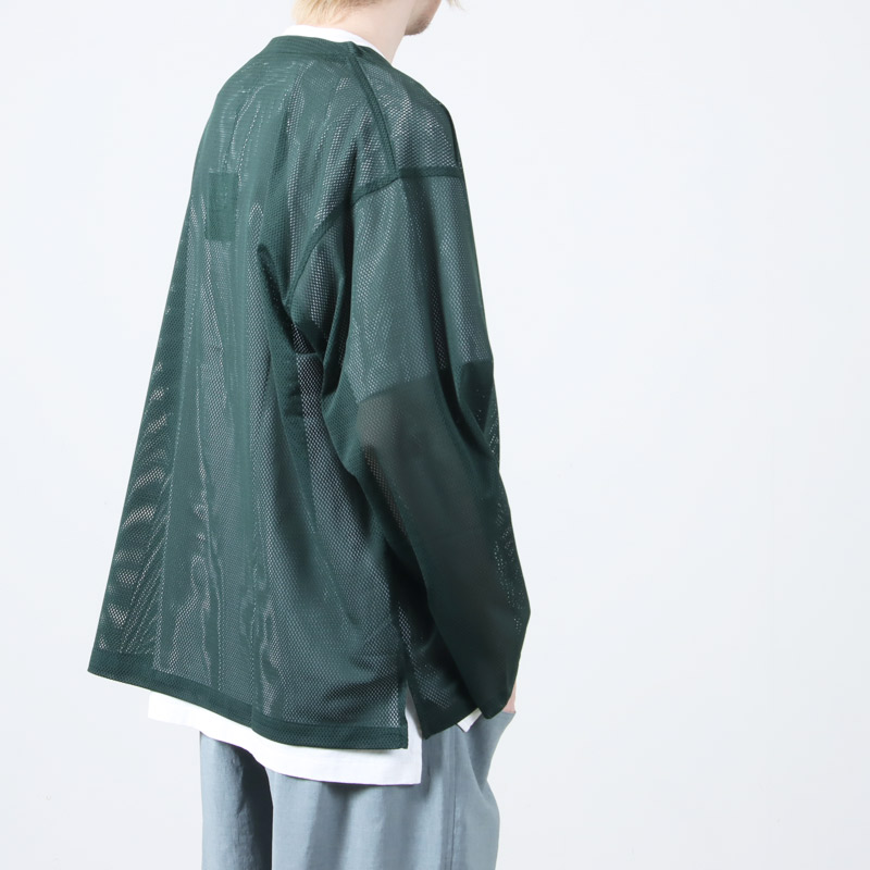 South2 West8(ġȥ) V-Neck Cardigan - Knit Mesh