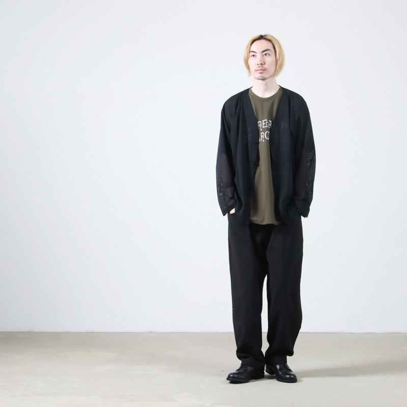 South2 West8(ġȥ) V-Neck Cardigan - Knit Mesh