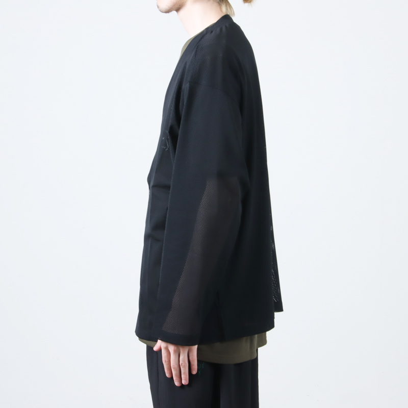 South2 West8(ġȥ) V-Neck Cardigan - Knit Mesh