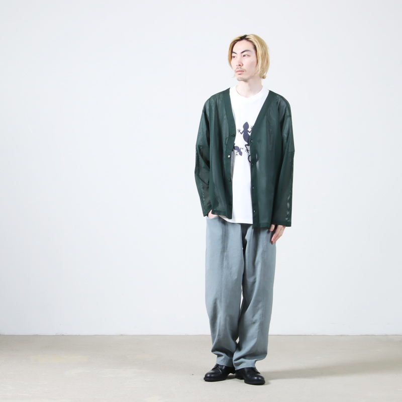 South2 West8(ġȥ) V-Neck Cardigan - Knit Mesh