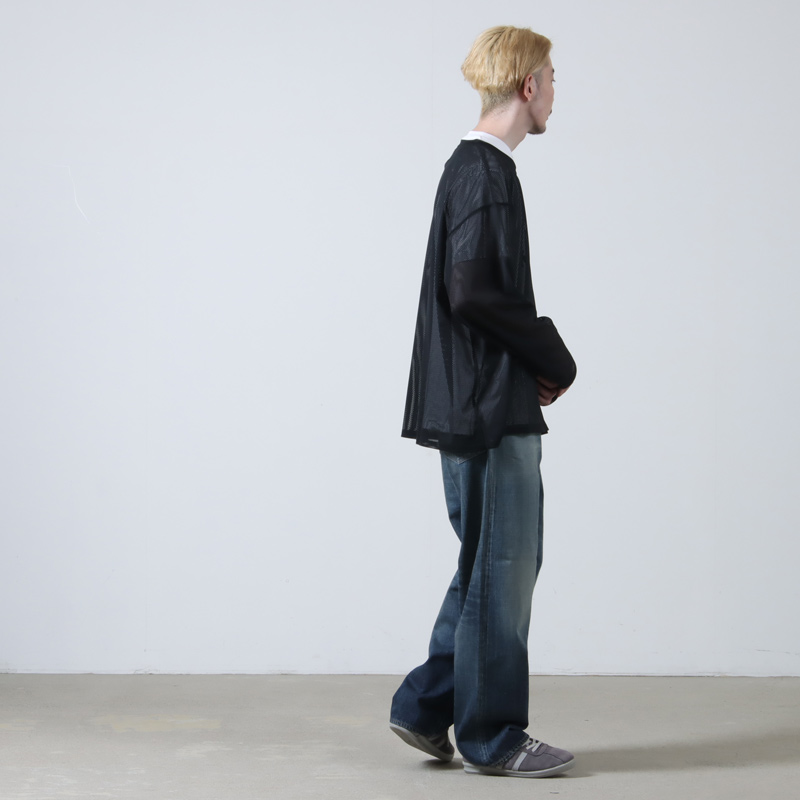 South2 West8(ġȥ) S.S. Crew Neck Shirt - Knit Mesh